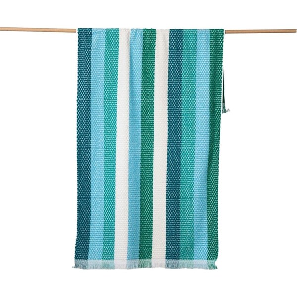 Canningvale Positana Terry Beach Durable Soft Quick-Drying Towel Ombra Verde
