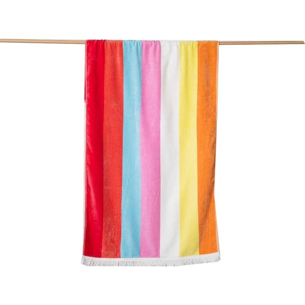 Canningvale Capresi Kids/Children Beach Durable Quick-Drying Towel Como Sherbet