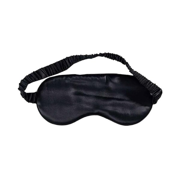 Canningvale Beautysilks Eye Mask Light-Blocking Adjustable Sleep Aid Charcoal