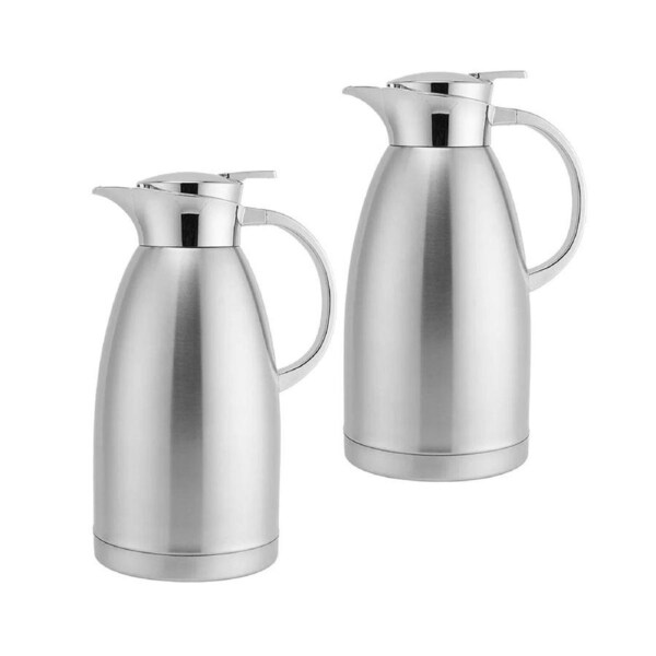 SOGA 2X 2.3L Silver Double-Wall vacuum with 2 layers stainless steel Construction Thermal Flask