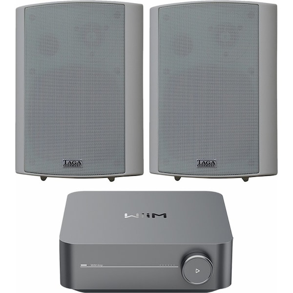 WiiM Salon Background Music System Streaming Amplifier Indoor Speakers