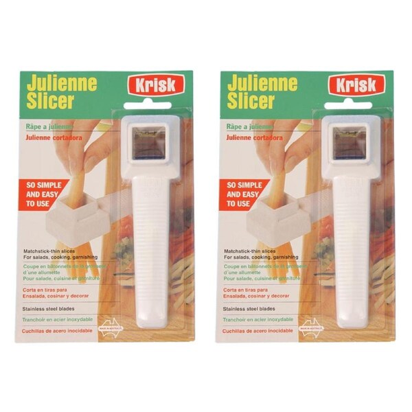 Krisk Julienne Slicer White - Pack of 2