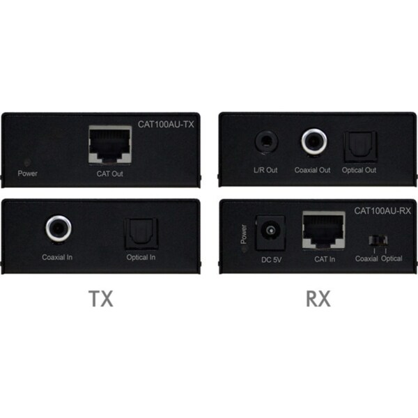 Blustream 100M Coaxial Optical DAC Digital Audio Extender Transmitter Receiver