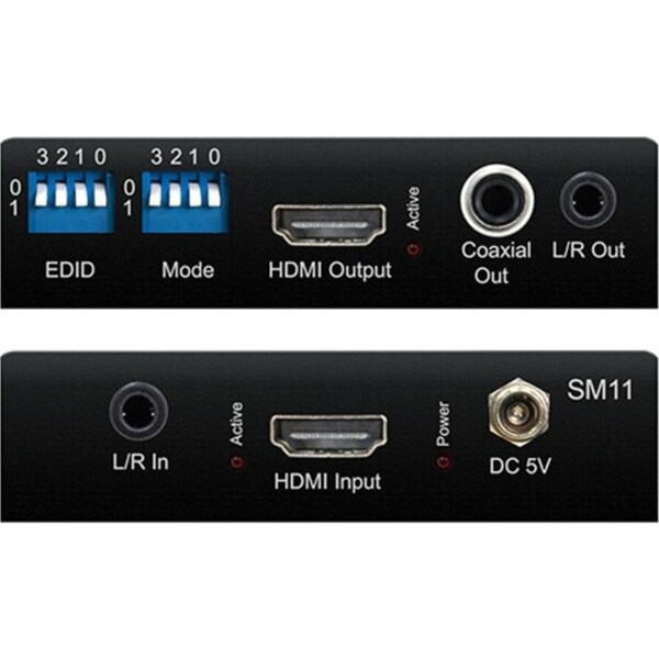 Blustream HDMI 2.0 HDCP 2.2 Signal Manager 4K/60Hz Audio EMB/DEMB/EDID 5V 3.5mm