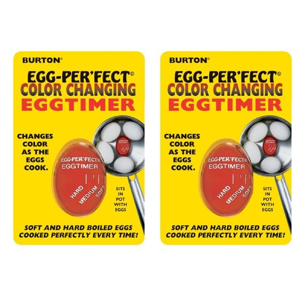Burton Cooking Tools Egg-Perfect Colour Changing Egg Timer - Set of 2