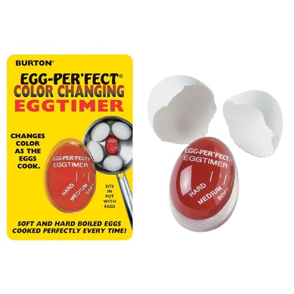 Burton Cooking Tools Egg-Perfect Colour Changing Egg Timer - Red