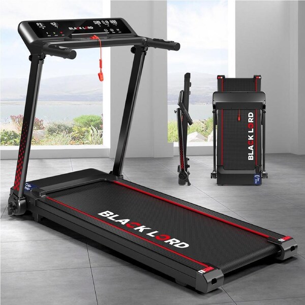 BLACK LORD Treadmill Electric Exercise Foldable Running Machine Home Gym Fitness