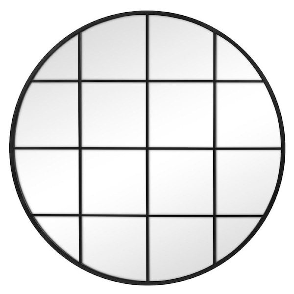 Cooper & Co. Sophia 112cm Round Mirror Black