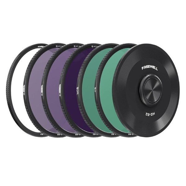 Freewell 5-pack 82mm M2 Magnetic Quick Swap Filter Set (ND8 ND64 ND1000 CPL UV)
