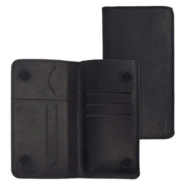 Urban Universal All-in-1 Wallet Case with Card Slots (Suits 4.7-inch Mobile Phones) - Black