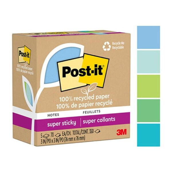 Post-It SS 654R-5SST 76x76 Pk5 Bx6