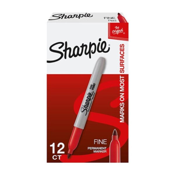 Sharpie FP PermMrk NP Red Bx12