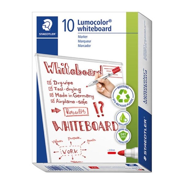 Staedtler W/BMrk 351 Bull Red Bx10