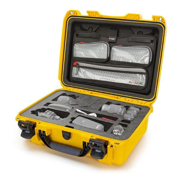 Nanuk 925 Case with Lid Organizer for 1 body DSLR (Yellow)