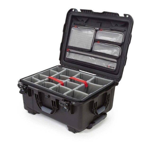 Nanuk 950 Case with Lid Organiser and Padded Divider (Black)