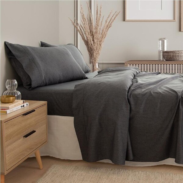 Royal Comfort 3000 Thread Count Bamboo Cooling Sheet Set Soft Touch Bedding Charcoal / King