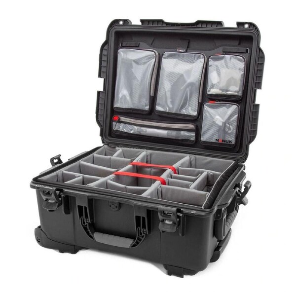 Nanuk 955 Case with Padded Divider and Lid Organiser (Black)