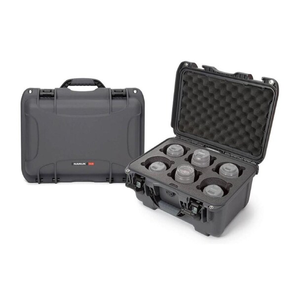 Nanuk 918 Case for 6 Camera Lens (Graphite)
