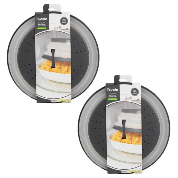 Tovolo Collapsible Microwave Food Cover Anti-Splatter 31.5cm Large - Set of 2