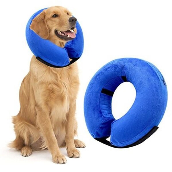 Pet Protective Inflatable Collar Dog Recovery Collar Dog Neck Donut Collar M