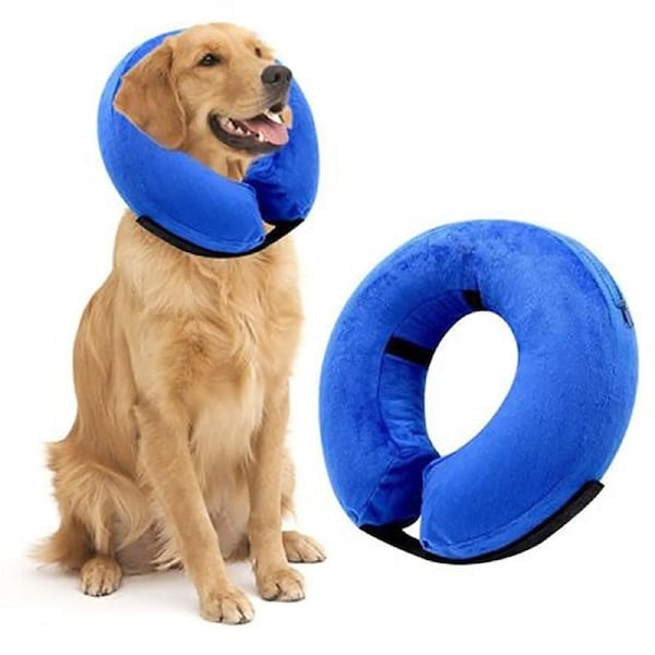 Pet Protective Inflatable Collar Dog Recovery Collar Dog Neck Donut Collar L
