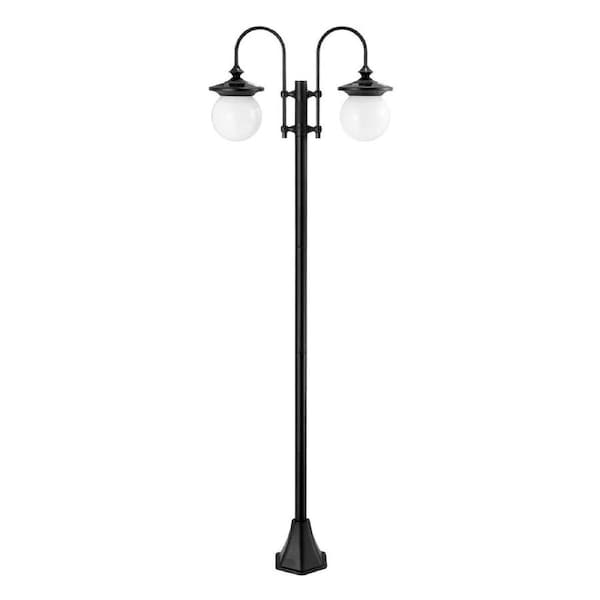 Solar LED Post Light 182cm Outdoor Street Garden Pathway Security Pole Lamp Yard Driveway Patio Energy Powered Pillar Lantern