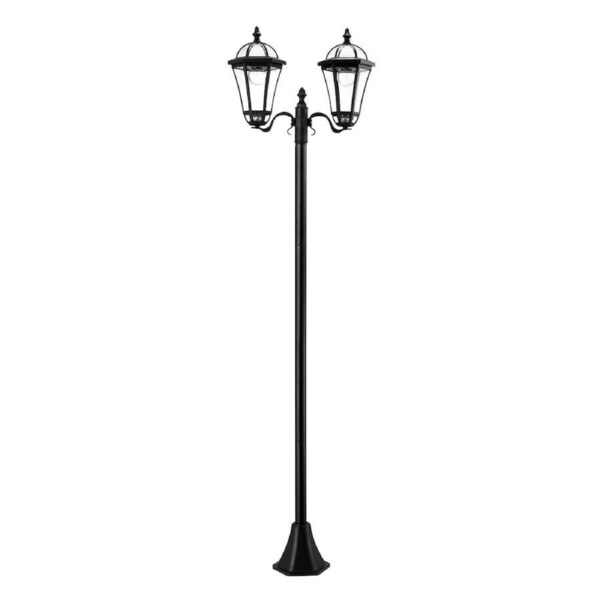 186cm Solar LED Light Post Outdoor Street Pathway Garden Security Pole Lamp Driveway Patio Yard Energy Powered Pillar Lantern
