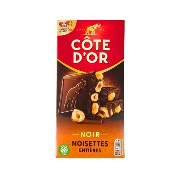 Cote D'Or Dark Chocolate and Hazelnuts 180g