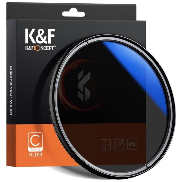 K&F Concept 82MM Ultra-Slim Blue Multi-Coated MCCPL Filter