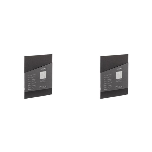 2x Fabriano Ecoqua Plus Nero Dots Glued A4 Notebook Home School stationery