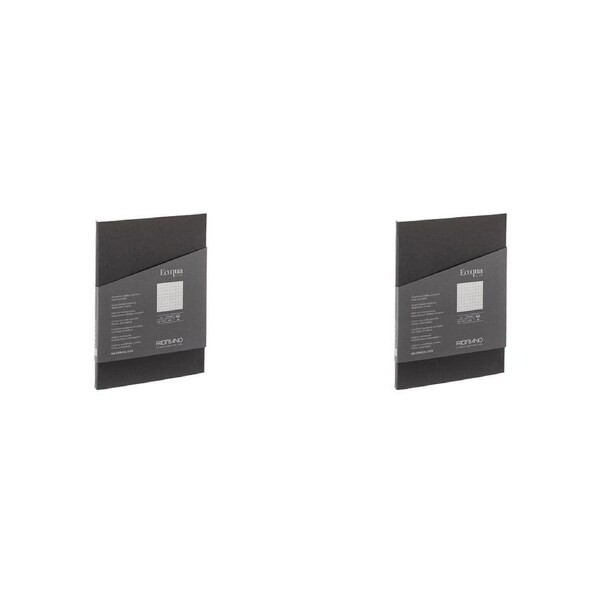 2x Fabriano Ecoqua Plus Antracite Dots Glued A4 Notebook Home School stationery