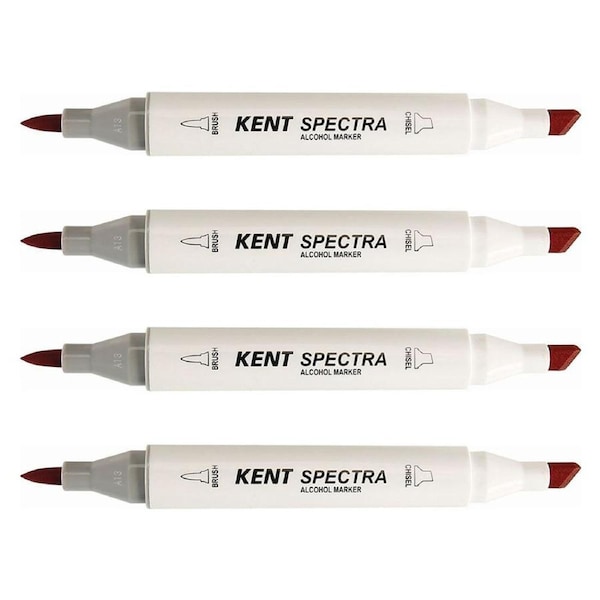 4x Kent Spectra Graphic Technical Markers Creative Drawing/Design Cherry Pink
