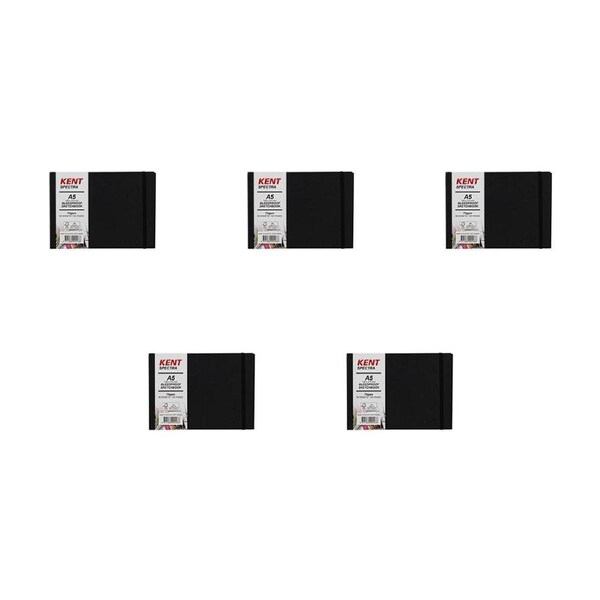 5x Kent Spectra Graphic Markers Sketchbook 80 Page 75Gsm Drawing/Design Pad