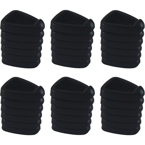 6x 6pc Homeleisure Pot Feet Black Planter Outdoor Decorative Home Garden Decor
