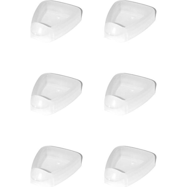 6x 6pc Homeleisure Pot Feet Clear Planter Outdoor Decorative Home Garden Decor