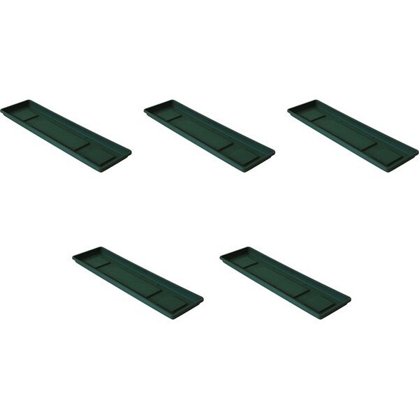 5x Homeleisure Planterra Box Home Lawn/Garden Flower/Plant Pot Tray 60cm Green