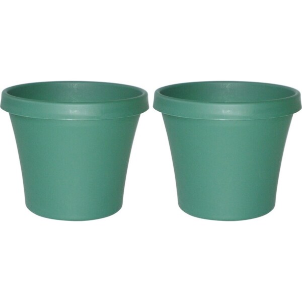 2x Homeleisure Planterra Durable Planter Pot 500mm Green Outdoor Garden Decor
