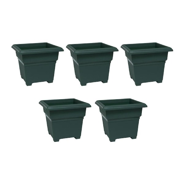 5x Homeleisure Patio Tub 220mm Green Outdoor Outdoor Decorative Garden Decor