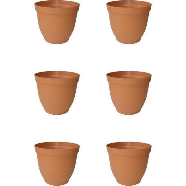 6x Homeleisure Replicotta Bell Pot Planter 200mm Outdoor Decorative Garden Decor