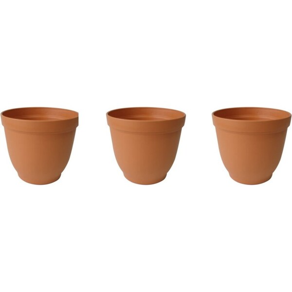 3x Homeleisure Replicotta Bell Pot Planter 300mm Outdoor Decorative Garden Decor
