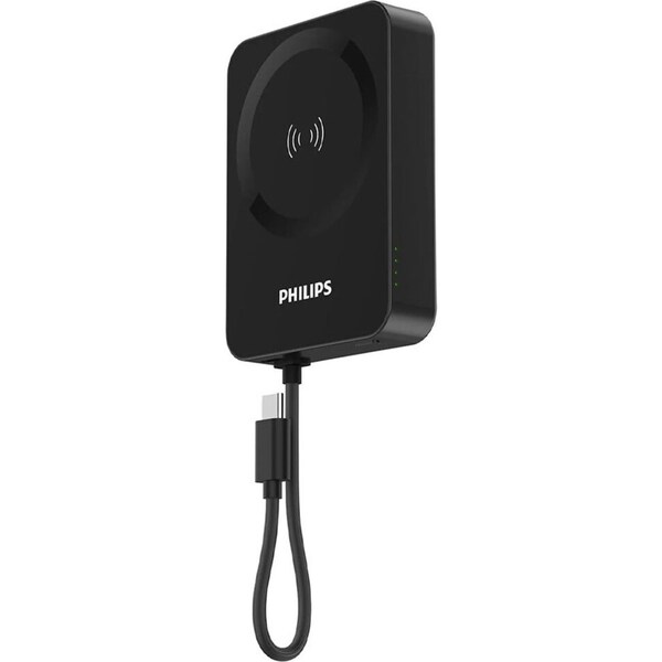 Philips DLP2717QB 10000mAh MagSafe Wireless Charging Portable Power Bank Black