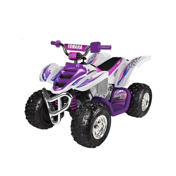 Yamaha Kids/Children 12V Electric Raptor ATV Ride On Girls Outdoor Toy Purple 3+