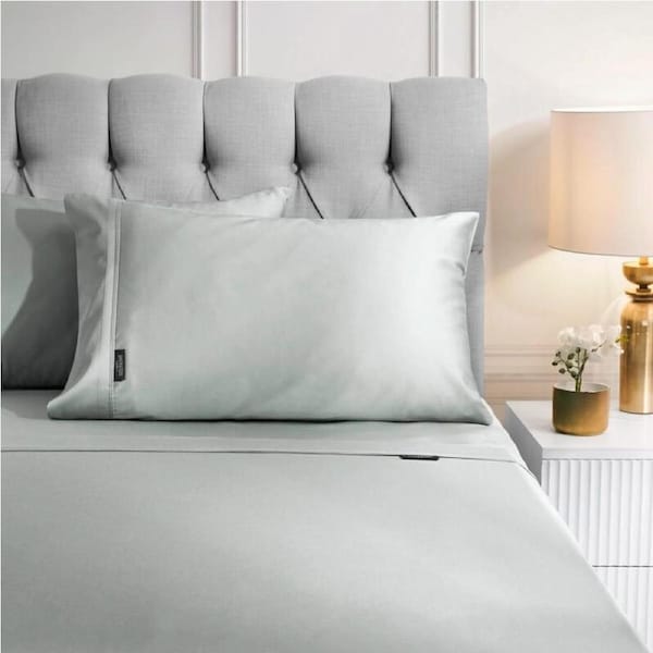 Sheraton Luxury Bamboo Luxe Sheet Set Silver Queen