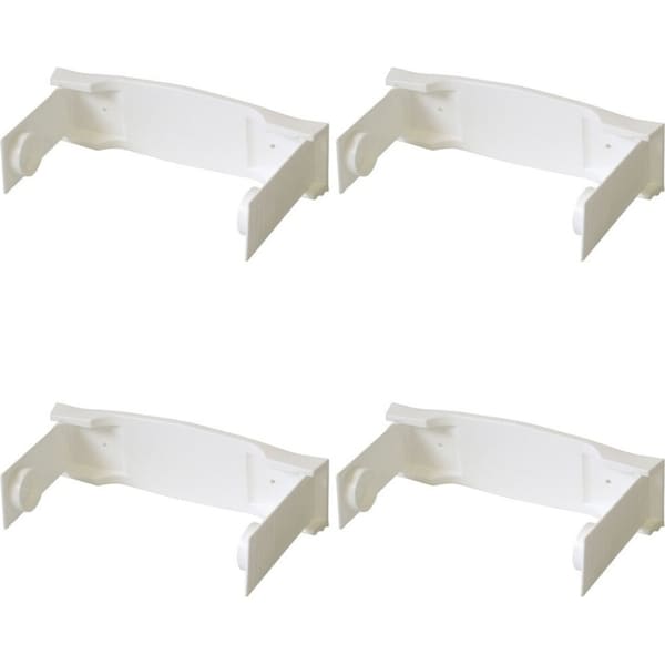 4x Homeleisure Plastic Paper Towel Holder Kitchen Tissue Roll Organiser White