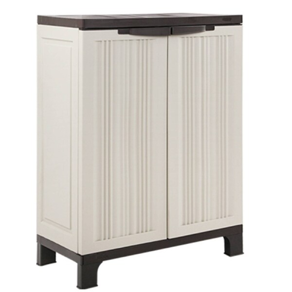 Outdoor Storage Cabinet Box Lockable Cupboard Sheds Garage Adjustable 92cm