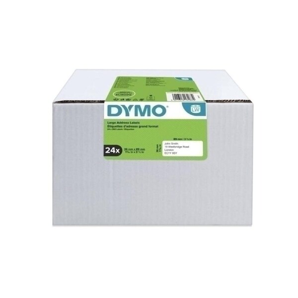 Dymo Label Writer Large Address Labels 36mm x 89mm - 24 Rolls