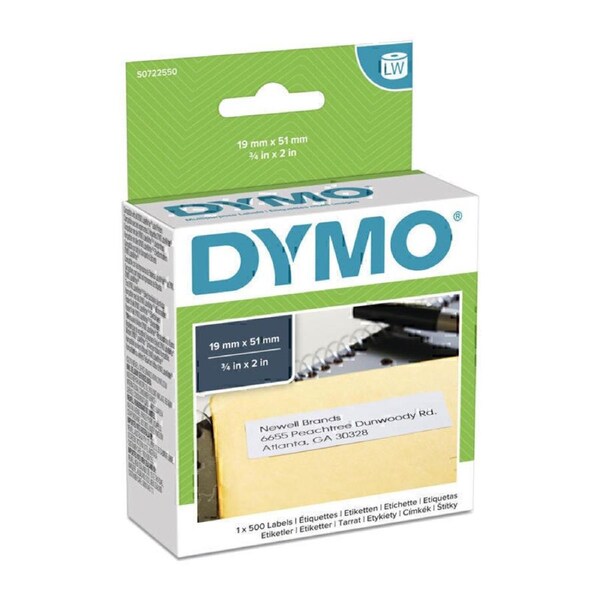 Dymo Label Writer Labels 19mm x 51mm - White