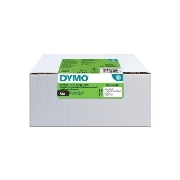 Dymo Label Writer Shipping Labels 54mm x 101mm - 6 Rolls