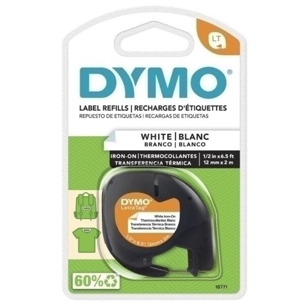 Dymo LetraTag Iron-On Tape 12mm x 2M