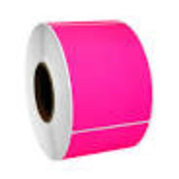 102mm x 150mm - Fluro Pink Thermal Transfer Perforated Labels, Permanent Adhesive, 76mm core, (1000 LPR) Compatible Product
